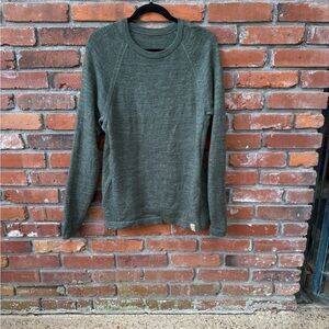 Paka Original Crew Green Sweater Alpaca Blend